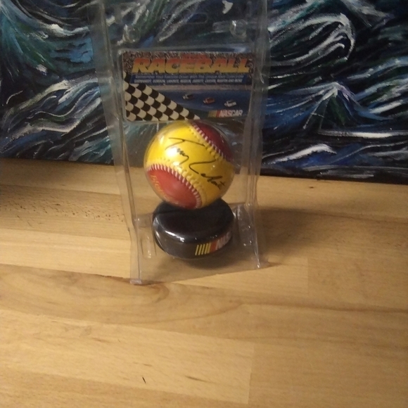 New Old Stock Terry Labonte Signed Nascar Raceball Race Ball Racing - Picture 2 of 3